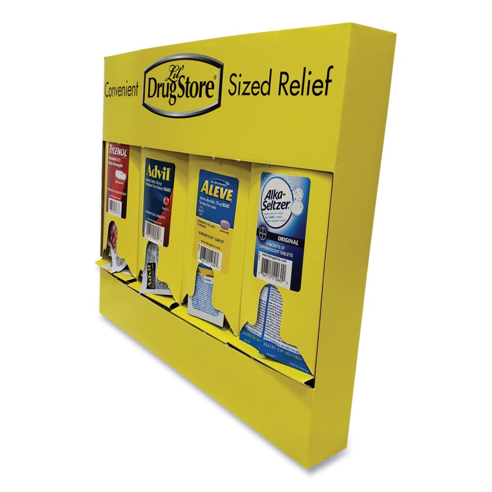 Single-Dose Medicine Dispenser, 105-Pieces, Plastic Case, Yellow - Image 2