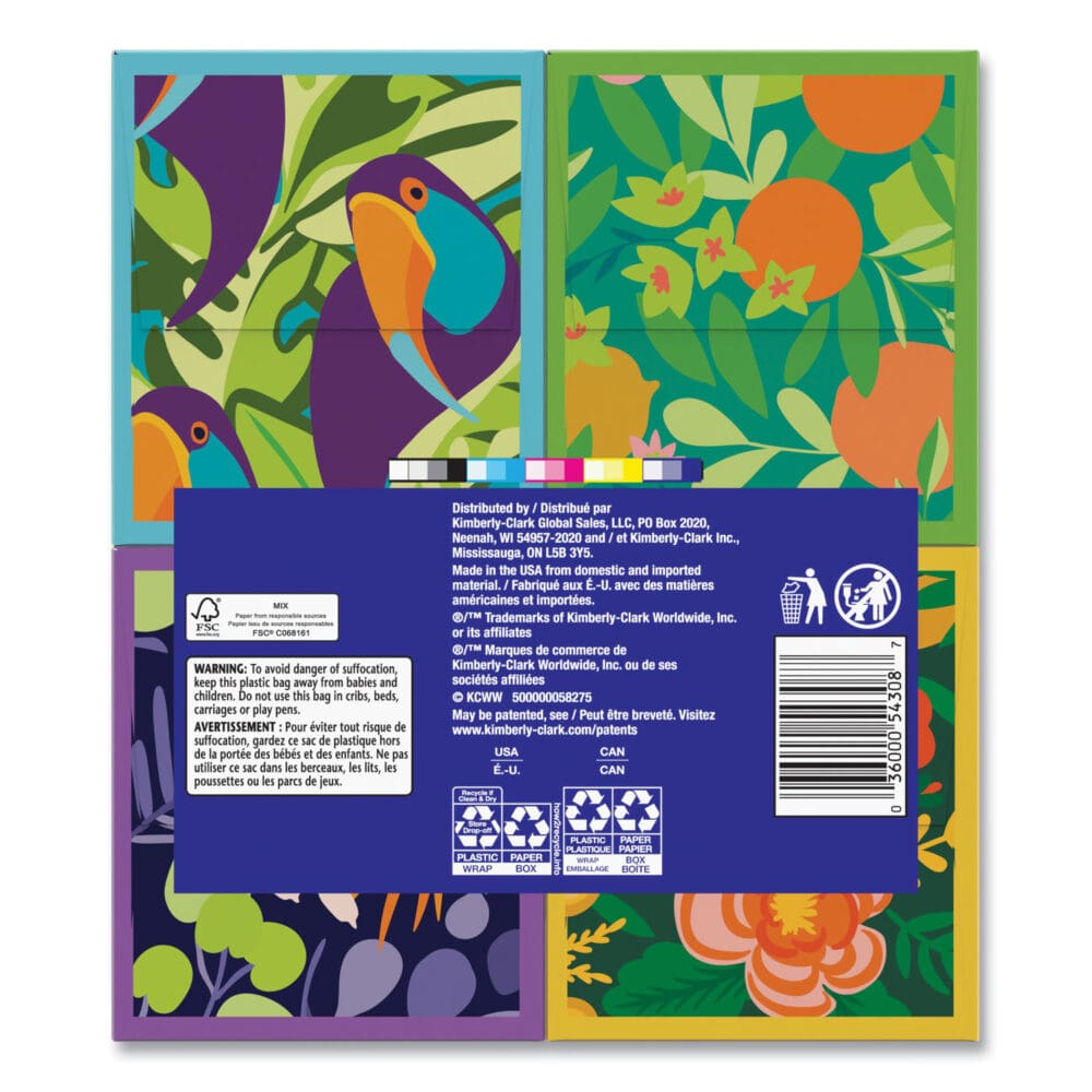 Ultra Soft Facial Tissue, 3-Ply, White, 60 Sheets/Box, 4 Boxes/Pack, 3 Packs/Carton - Image 2