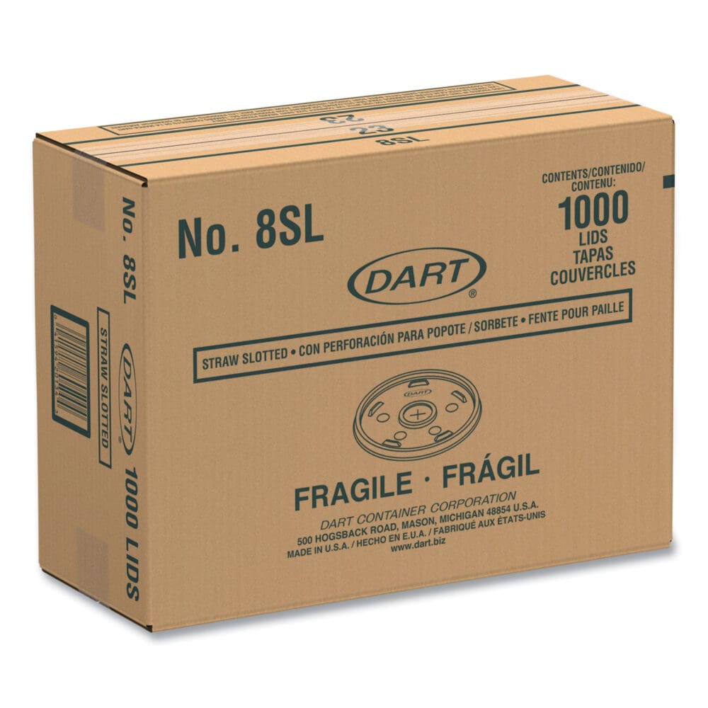 Plastic Cold Cup Lids, Fits 8 oz to 9 oz Cups, Translucent, 100 Pack, 10 Packs/Carton - Image 6