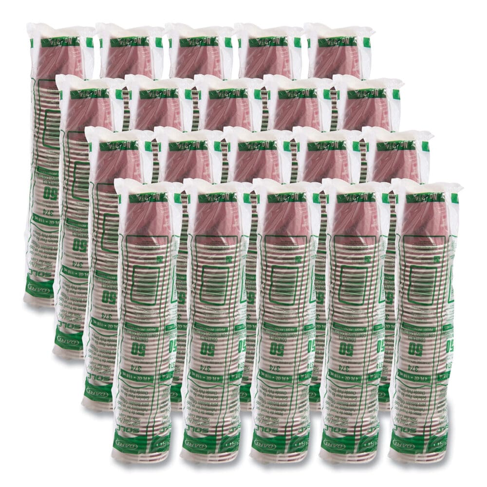 Single-Sided Poly Paper Hot Cups, 4 oz, Bistro Design, 50/Pack, 20 Pack/Carton - Image 6