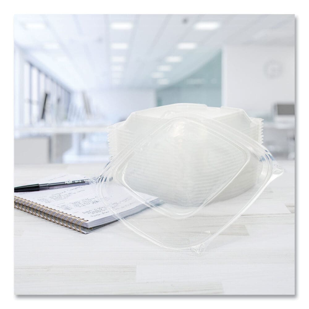PresentaBowls Pro Clear Square Bowl Lids, Large Vented Square, 8.5 x 8.5 x 1, Clear, Plastic, 63/Bag, 4 Bags/Carton - Image 4