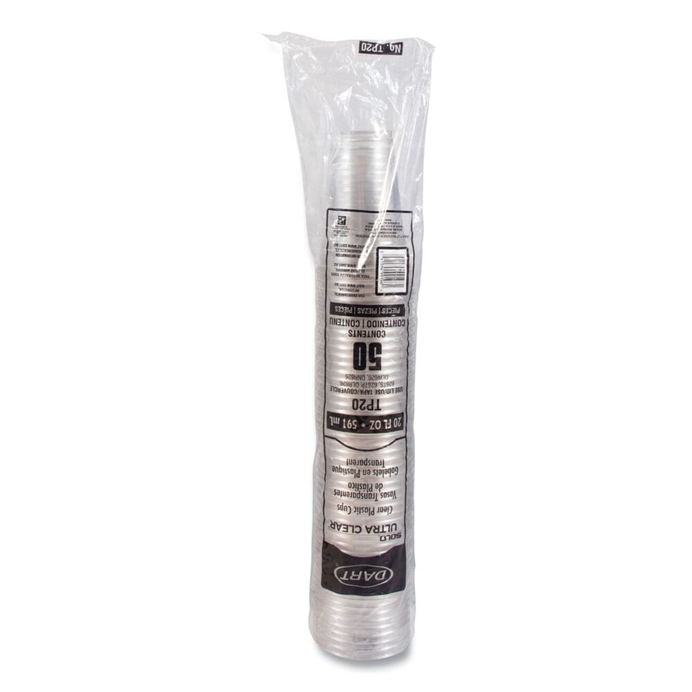 Ultra Clear Cups, 20 oz, PET, 50/Bag, 12 Bags/Carton - Image 2