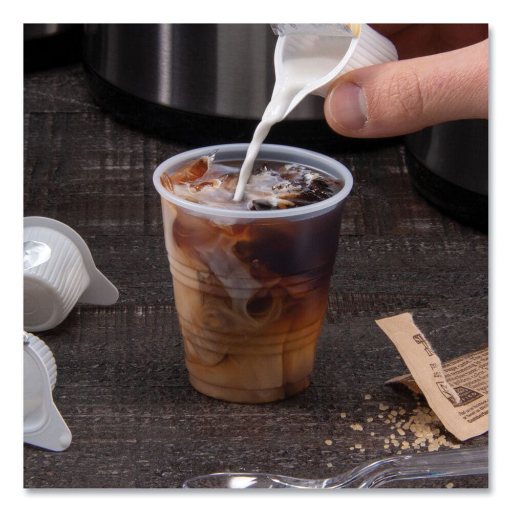 High-Impact Polystyrene Cold Cups, 5 oz, Translucent, 100/Pack - Image 7