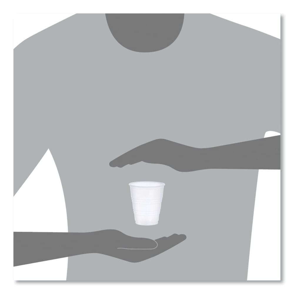 High-Impact Polystyrene Cold Cups, 5 oz, Translucent, 100/Pack - Image 5