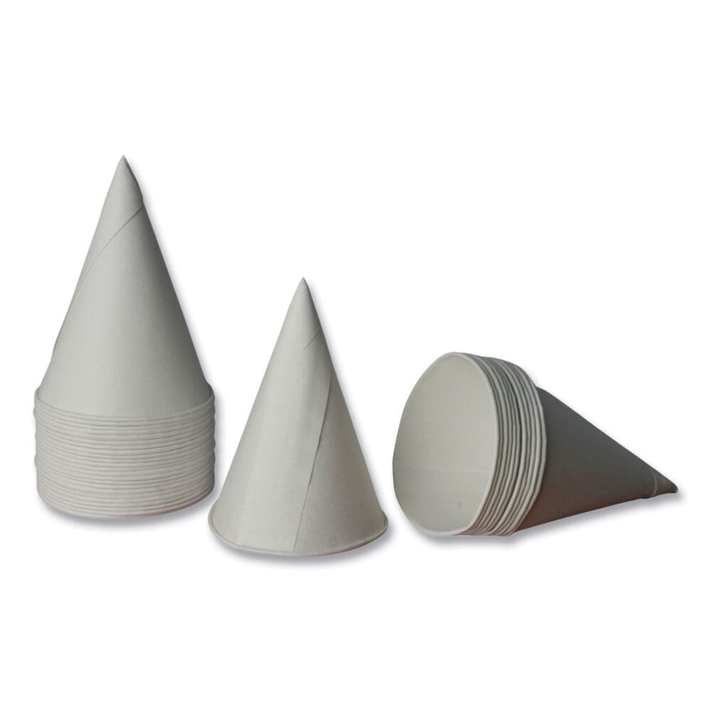 Cone Cups, 4.5 oz, White, 5,000/Carton - Image 2