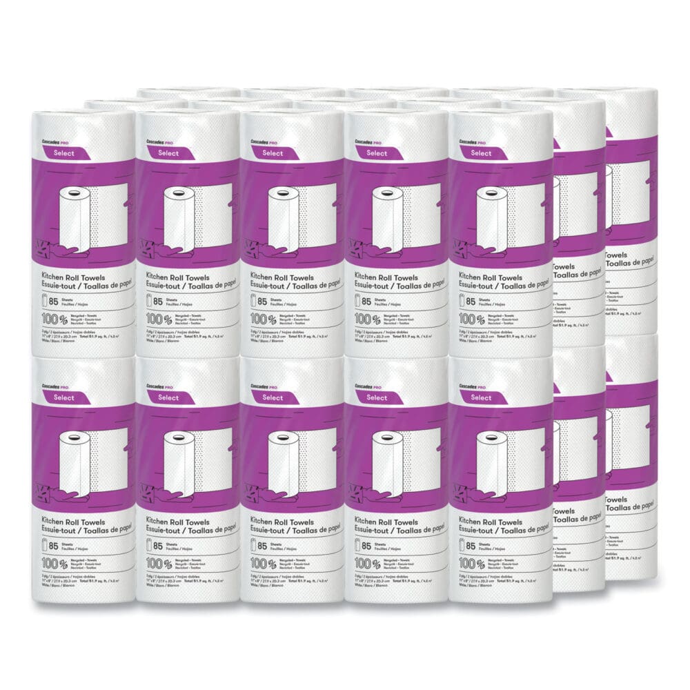 Select Kitchen Roll Towels, 2-Ply, 8 x 11, 85/Roll, 30/Carton - Image 3