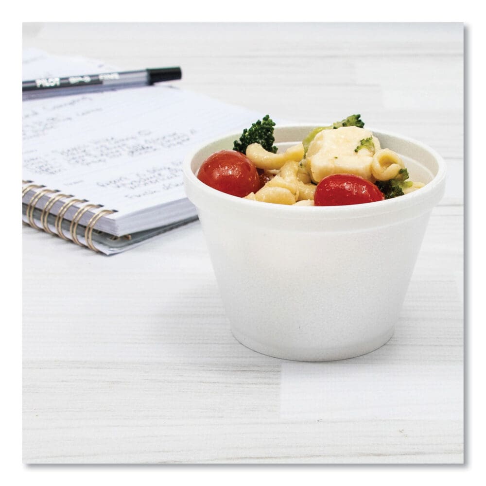 Foam Containers, 6 oz, White, 50/Bag, 20 Bags/Carton - Image 5