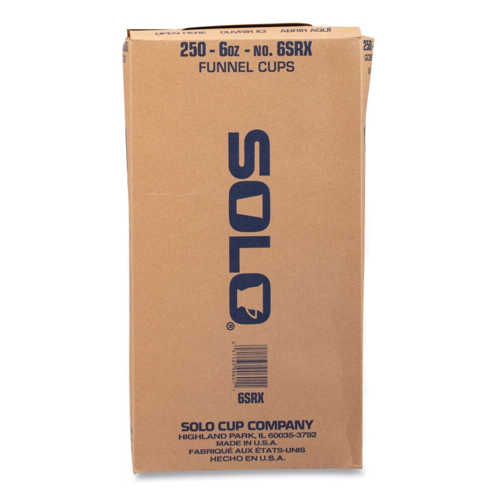 Bare Eco-Forward Treated Paper Funnel Cups, ProPlanet Seal, 6 oz, 250/Bag, 10/Carton - Image 3