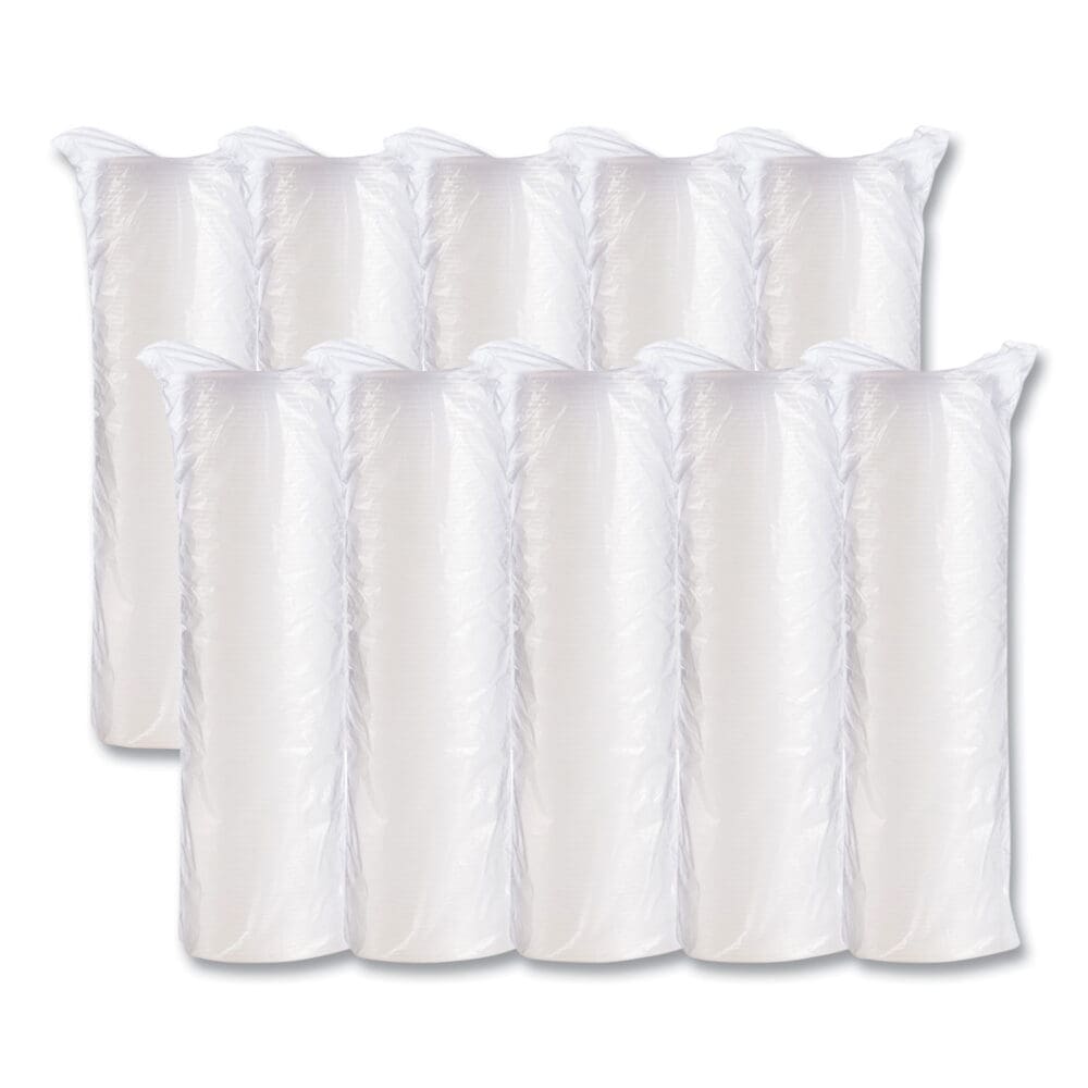 Plastic Cold Cup Lids, Fits 10 oz Cups, Translucent, 100 Pack, 10 Packs/Carton - Image 5