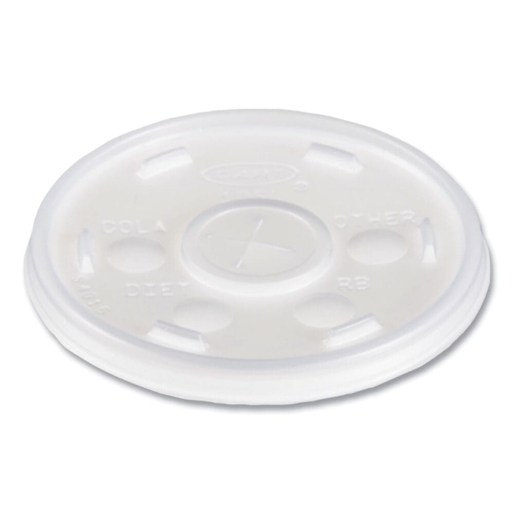 Plastic Cold Cup Lids, Fits 10 oz Cups, Translucent, 100 Pack, 10 Packs/Carton - Image 6