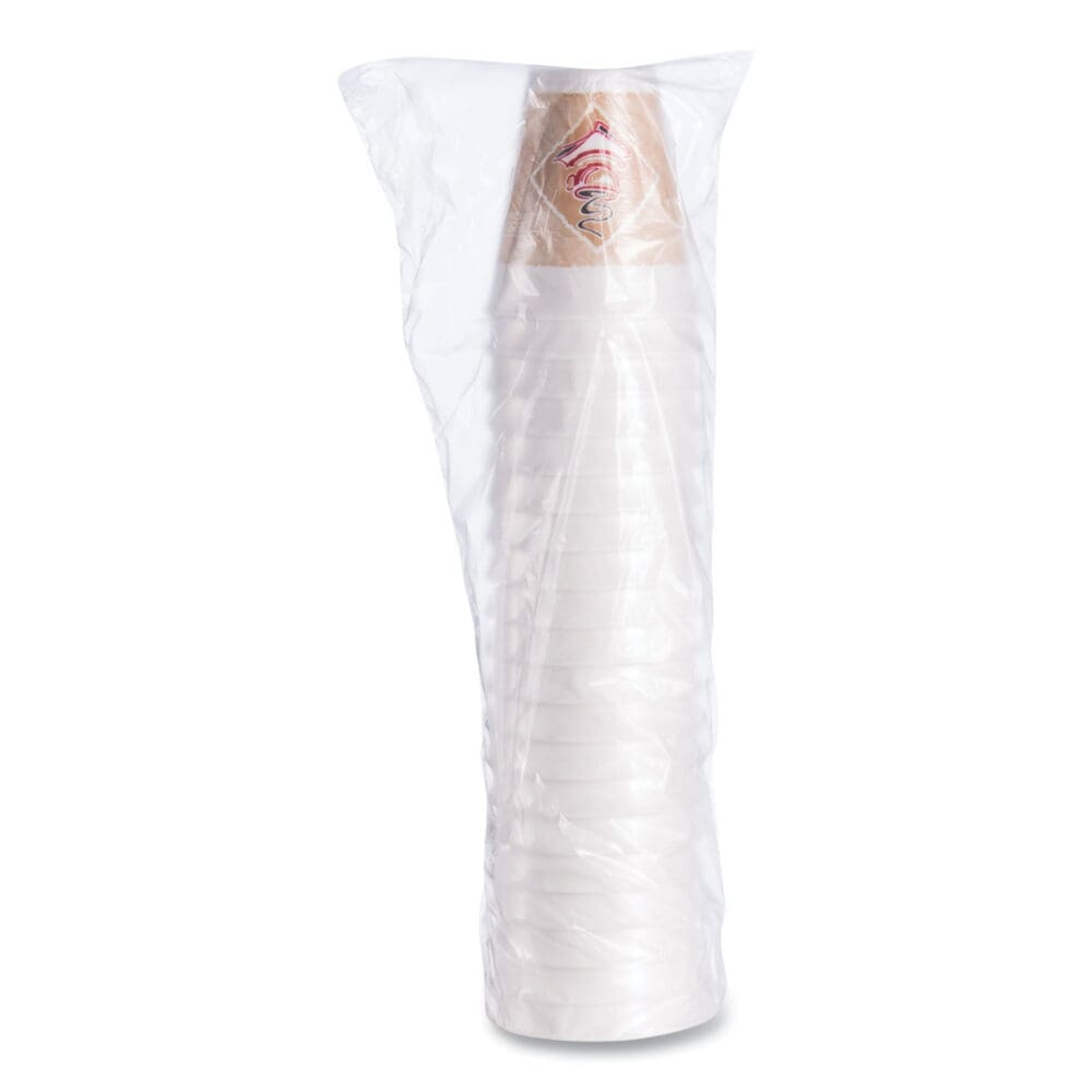 Cafe G Foam Hot/Cold Cups, 12 oz, Brown/Red/White, 1,000/Carton - Image 7