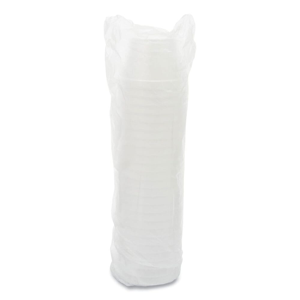 Foam Containers, Extra Squat, 16 oz, White, 25/Bag, 20 Bags/Carton - Image 2
