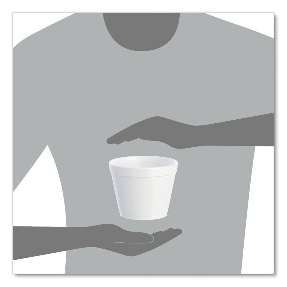 Foam Containers, 24 oz, White, 25/Bag, 20 Bags/Carton - Image 5