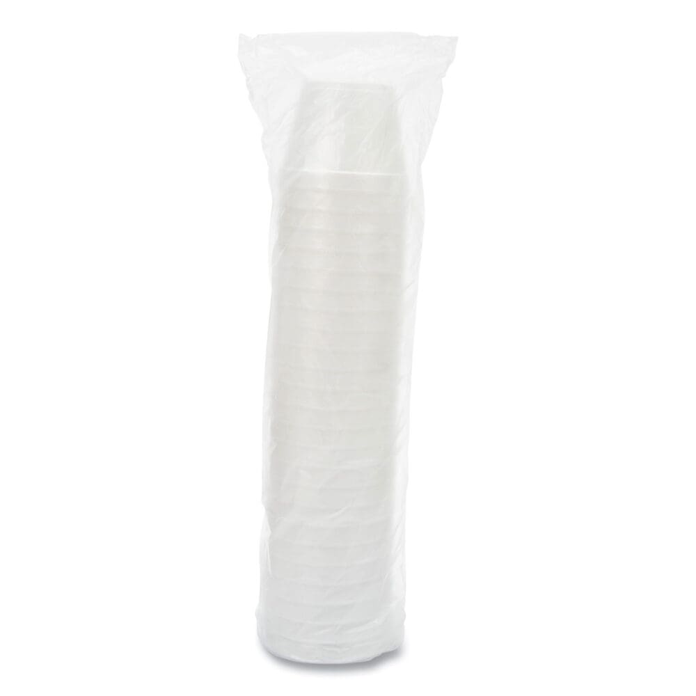 Foam Containers, 24 oz, White, 25/Bag, 20 Bags/Carton - Image 2