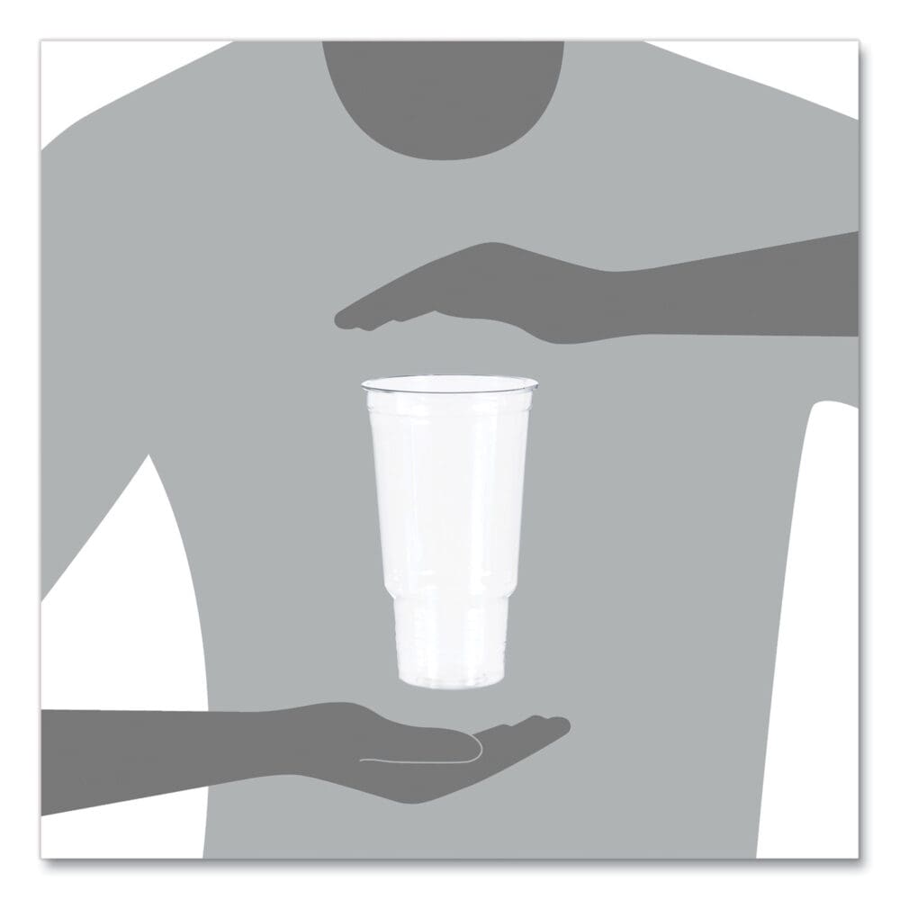 Ultra Clear Pedestal PET Cups, 32 oz, Clear, 25/Bag, 20 Bags/Carton - Image 4