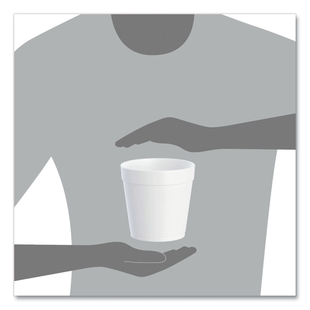 Foam Containers, 32 oz, White, 25/Bag, 20 Bags/Carton - Image 4