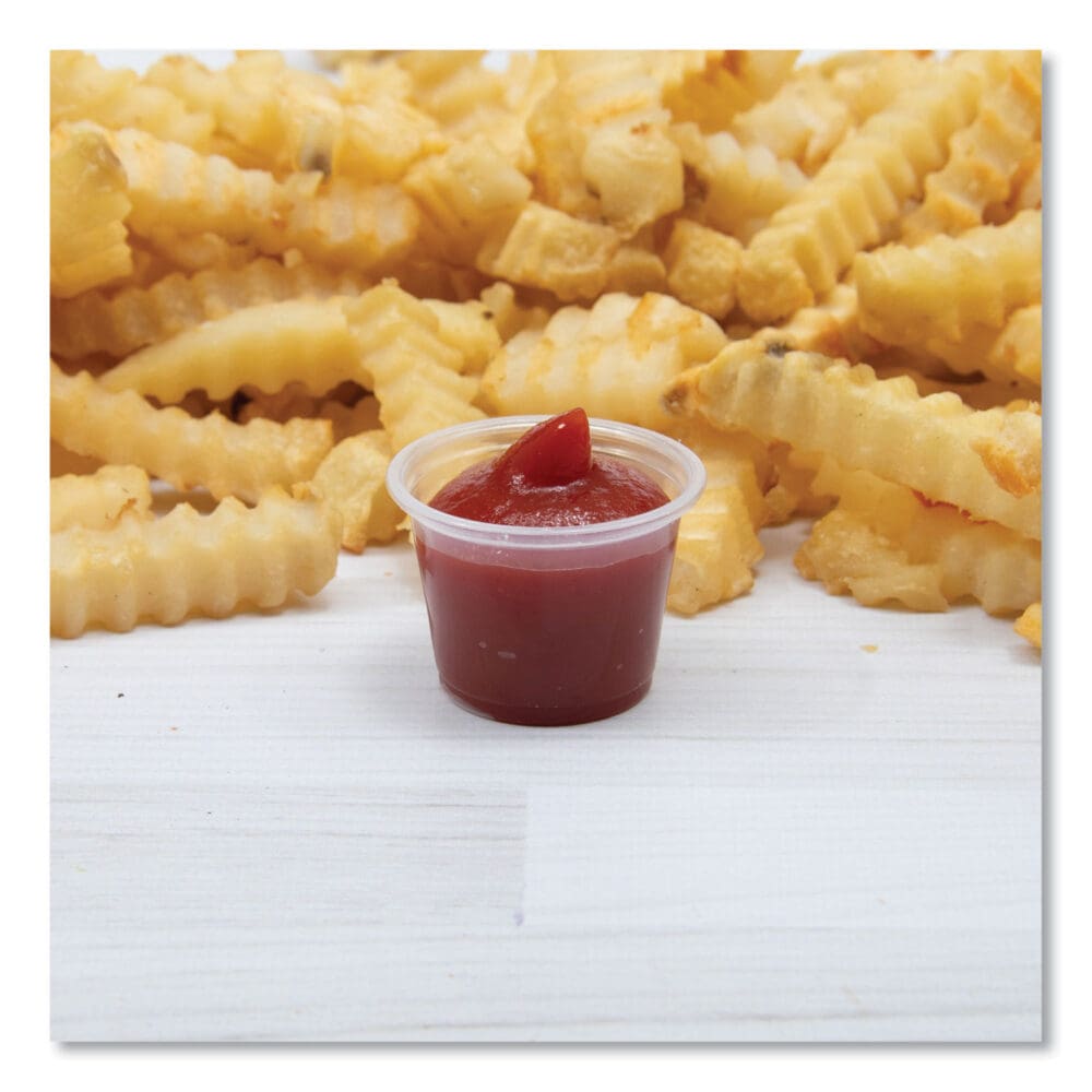 Conex Complements Portion/Medicine Cups, 1 oz, Clear, 125/Bag, 20 Bags/Carton - Image 2