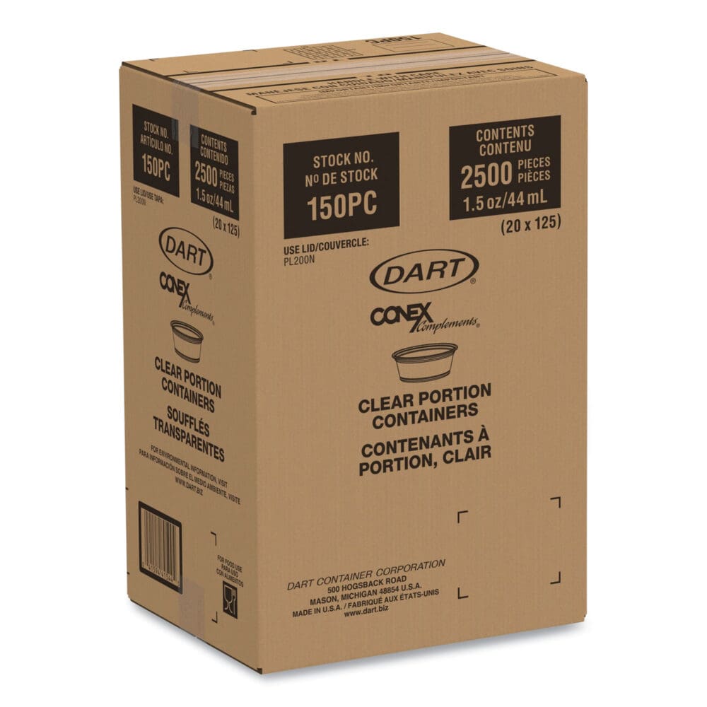 Conex Complements Portion/Medicine Cups, 1.5 oz, Translucent, 125/Bag, 20 Bags/Carton - Image 6