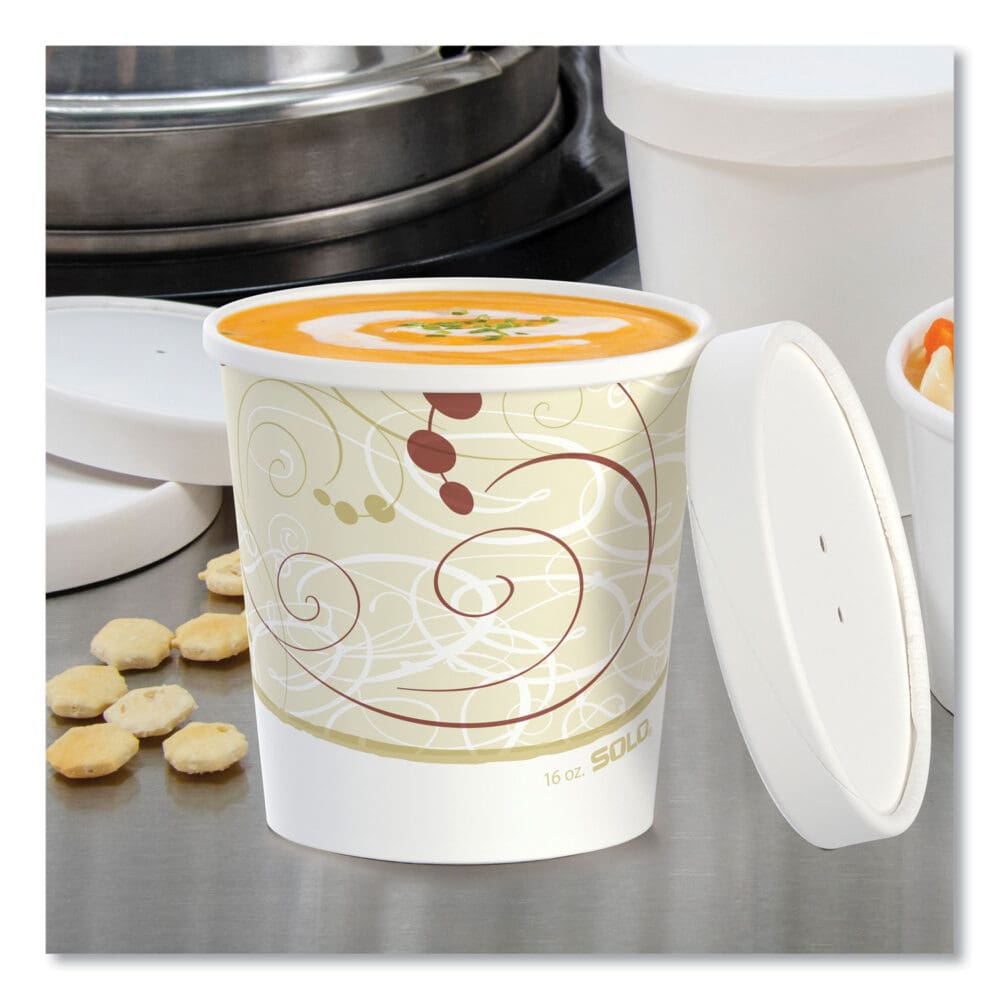 Flexstyle Double Poly Food Combo Packs, 16 oz, Symphony, 25 Combos/Sleeve, 10 Sleeves/Carton - Image 3