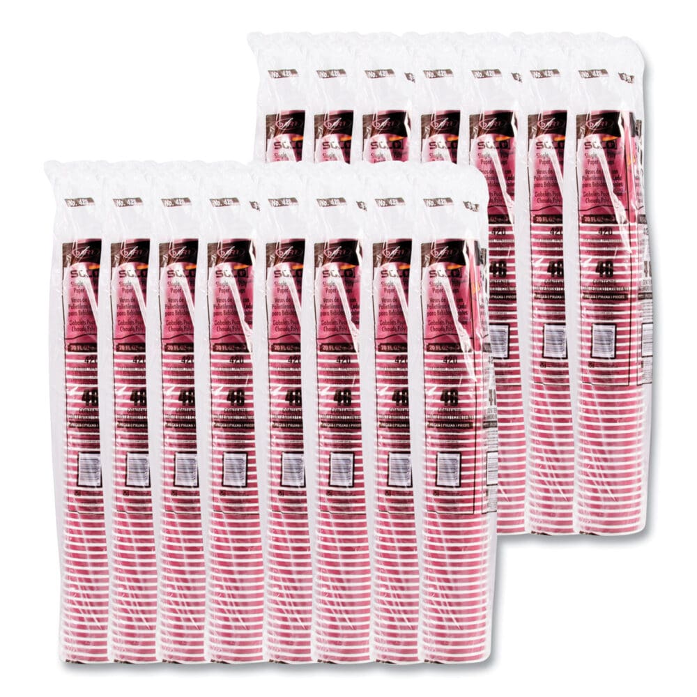 Single-Sided Poly Paper Hot Cups, 20 oz, Bistro Design, 600/Carton - Image 8