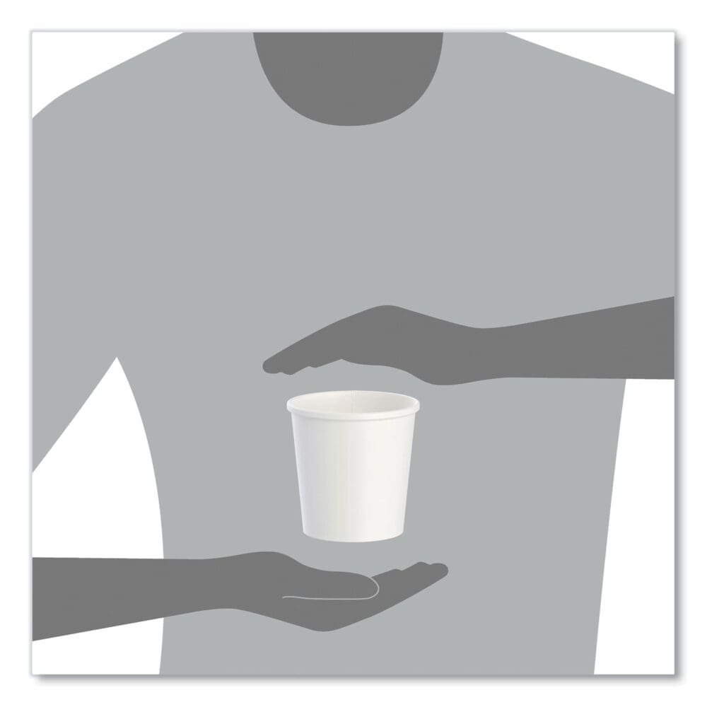 Flexstyle Double Poly Paper Containers, 16 oz, White, Paper, 25/Pack, 20 Packs/Carton - Image 5
