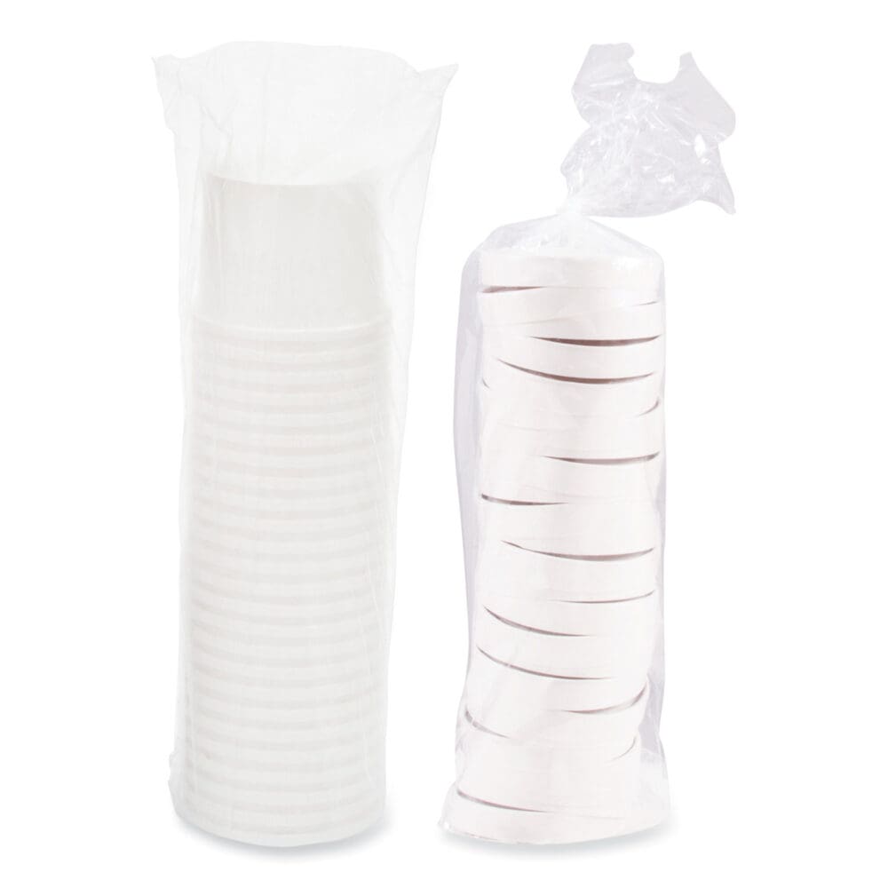 Flexstyle Food Lid Container, 12.1 oz, 3.6" Diameter, White, Plastic, 250/Carton - Image 5