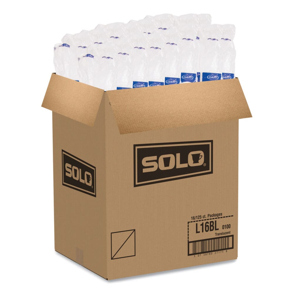 Polystyrene Plastic Flat Straw-Slot Cold Cup Lids, Fits 12 oz to 24 oz Cups, Translucent, 125/Pack, 16 Packs/Carton - Image 6