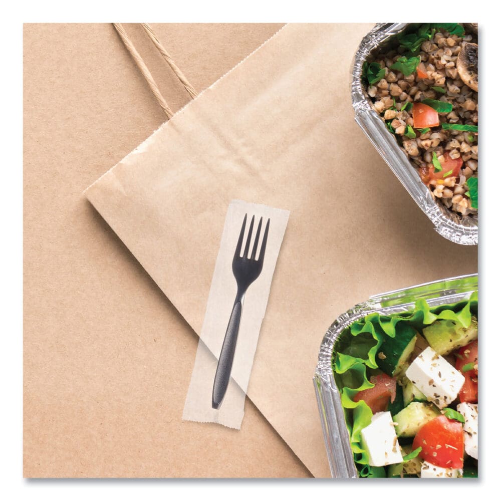 Reliance Mediumweight Cutlery, Fork, Black, 1,000/Carton - Image 4
