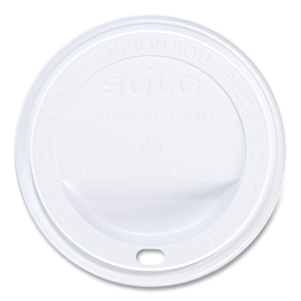 Traveler Cappuccino Style Dome Lid, Fits 10 oz Cups, White, 100/Pack, 10 Packs/Carton - Image 8