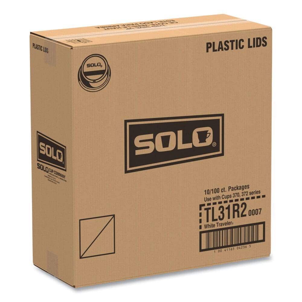 Traveler Cappuccino Style Dome Lid, Fits 10 oz Cups, White, 100/Pack, 10 Packs/Carton - Image 9