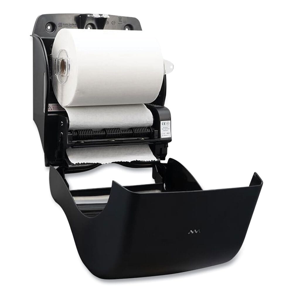 Ecological Mechanical Towel Dispenser, 9.1 x 14.4 x 11.8, Black - Image 4