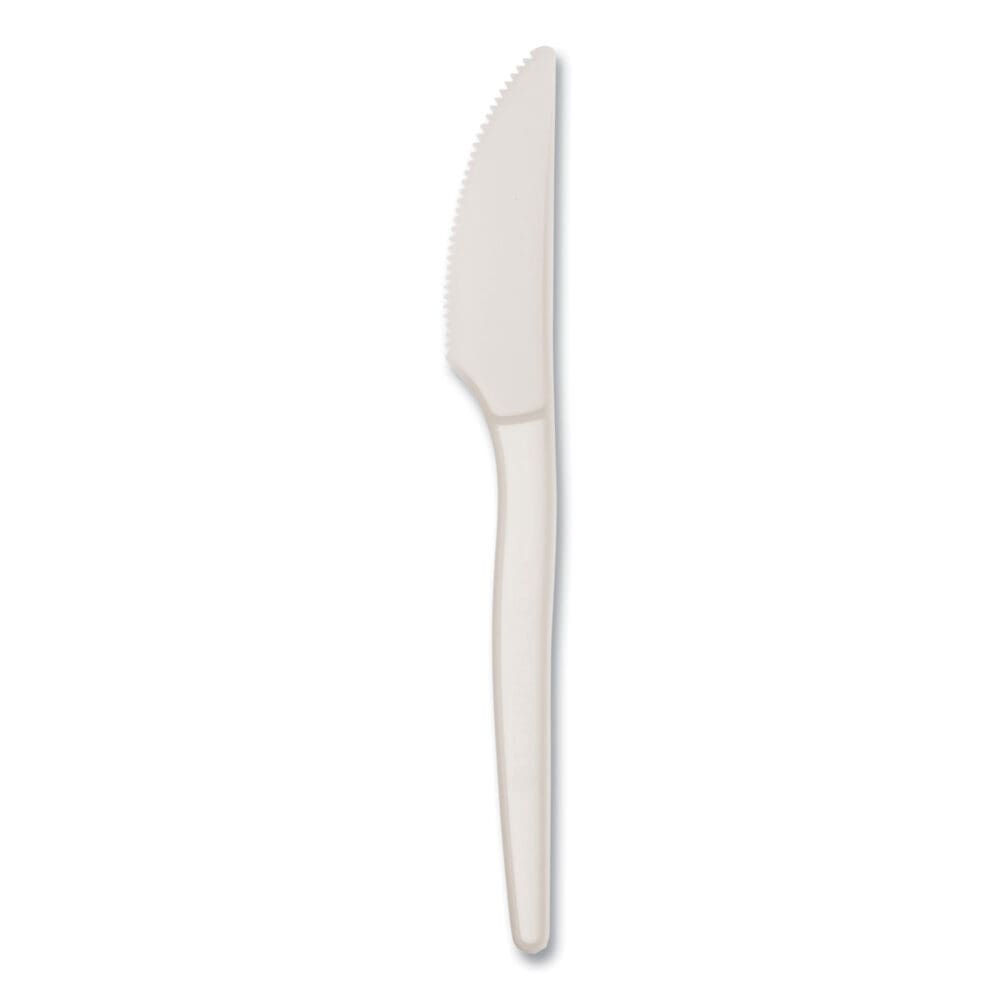 EcoSense Renewable Plant Starch Cutlery, Knife, 7", 50/Pack, 20 Packs/Carton - Image 4