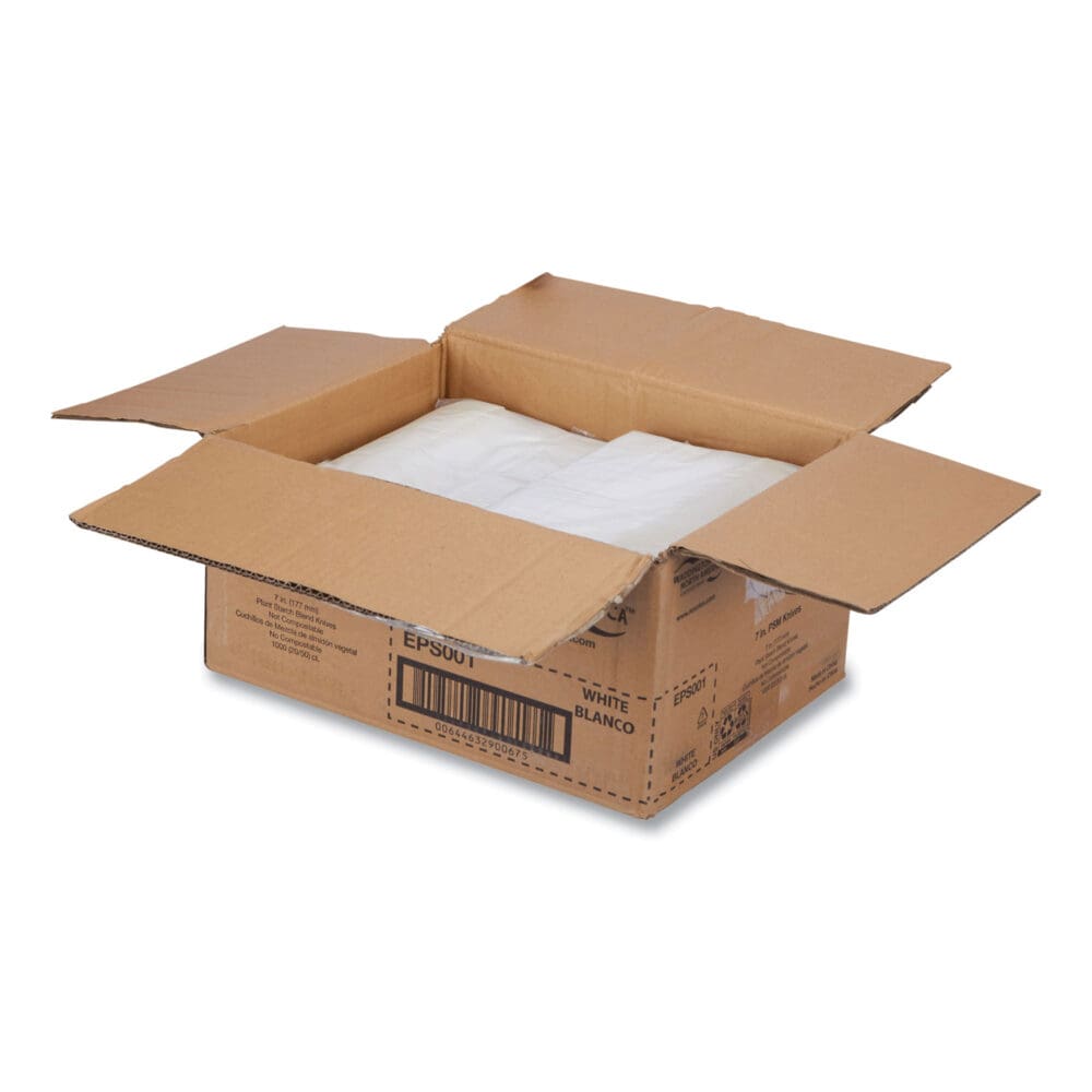 EcoSense Renewable Plant Starch Cutlery, Knife, 7", 50/Pack, 20 Packs/Carton - Image 6