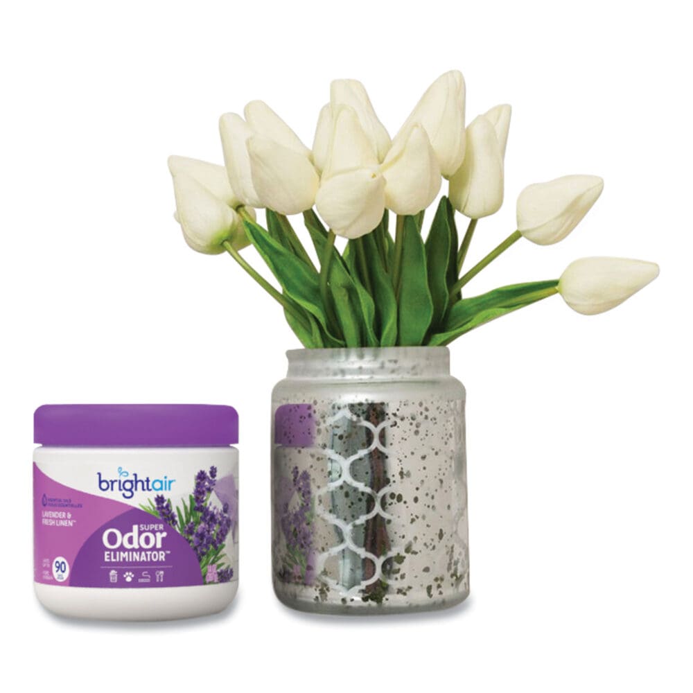 Super Odor Eliminator, Lavender and Fresh Linen, Purple, 14 oz Jar - Image 4