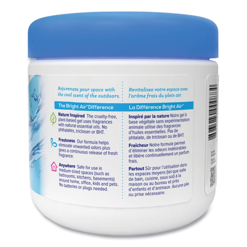Super Odor Eliminator, Cool and Clean, Blue, 14 oz Jar, 6/Carton - Image 5