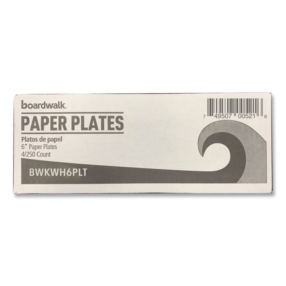 Paper Dinnerware, Plate, 6", White, 1,000/Carton - Image 2