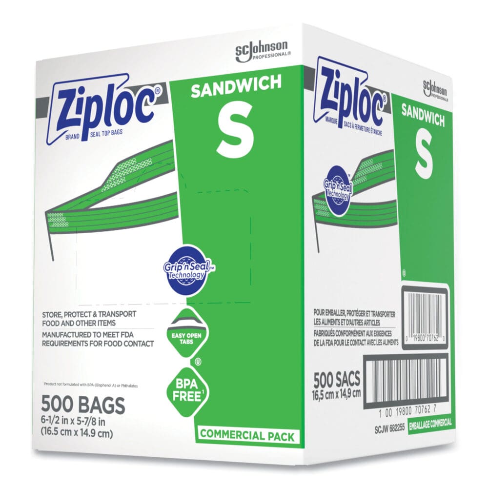 Resealable Sandwich Bags, 1.2 mil, 6.5" x 6", Clear, 500/Box - Image 5