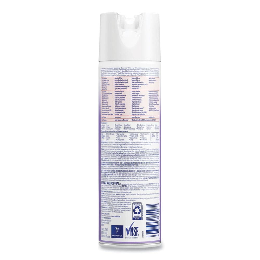 Disinfectant Spray, Lavender, 19 oz Aerosol Spray, 12/Carton - Image 2