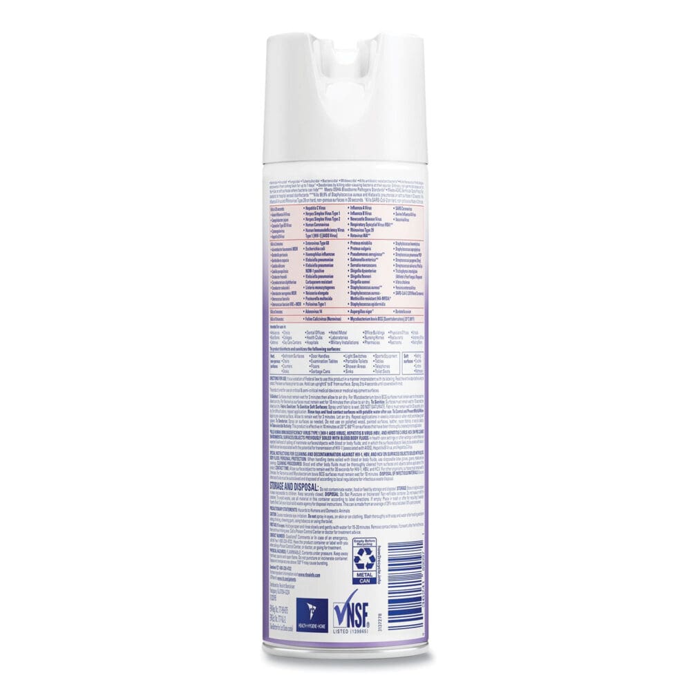 Disinfectant Spray, Lavender, 19 oz Aerosol Spray - Image 9