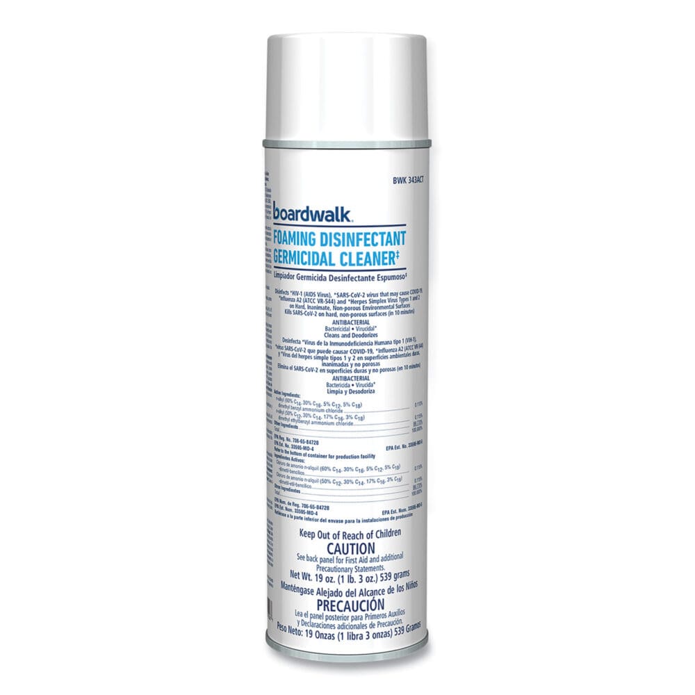 Foaming Disinfectant Germicidal Cleaner, Flowery Scent, 19 oz Aerosol Can, 12/Carton - Image 5