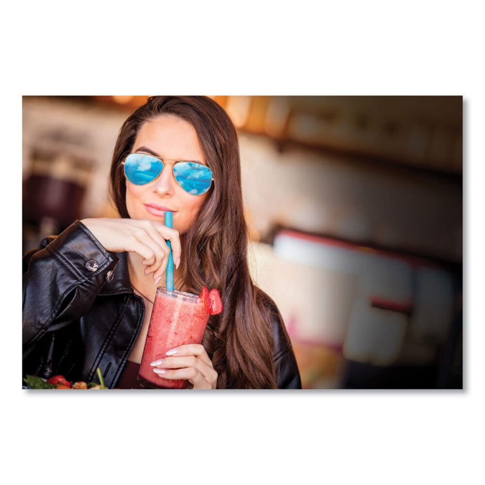 Marine Biodegradable Straws, Boba Straws, 9", Ocean Blue, 720/Carton - Image 3