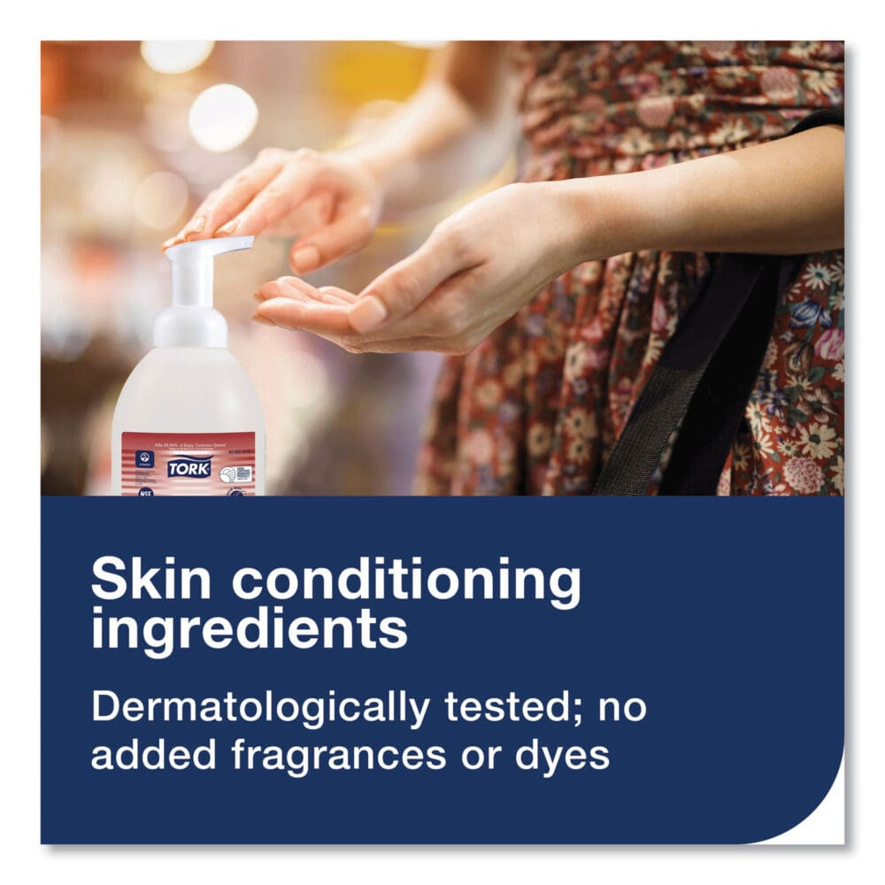 Alcohol Foam Hand Sanitizer, 18 oz Pump Bottle, Unscented, 6/Carton - Image 3