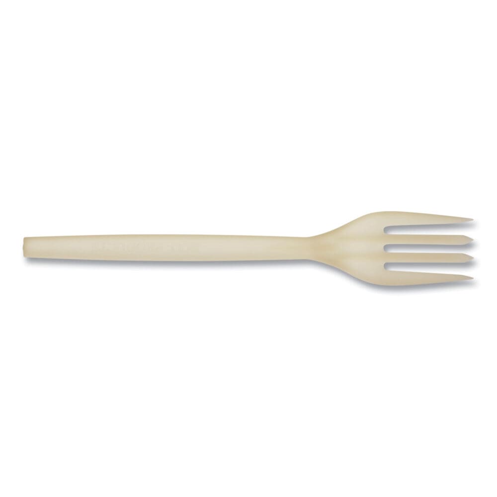 EcoSense Renewable Plant Starch Cutlery, Fork, 7", 50/Pack - Image 5