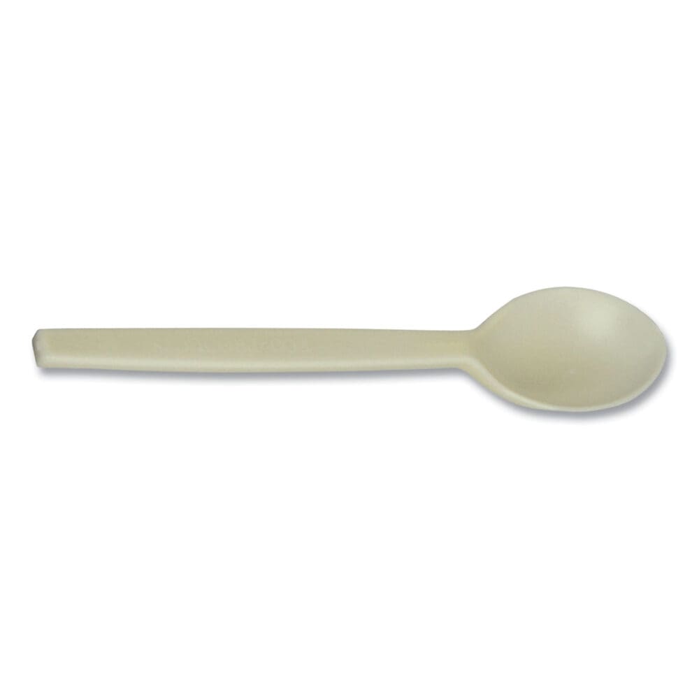 EcoSense Renewable Plant Starch Cutlery, Spoon, 7", 50/Pack - Image 6