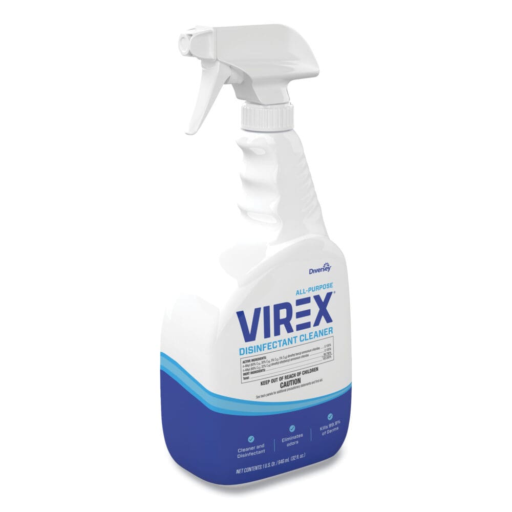 Virex All-Purpose Disinfectant Cleaner, Citrus Scent, 32 oz Spray Bottle, 8/Carton - Image 6