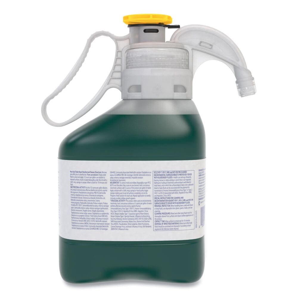 Crew Restroom Floor and Surface SC Non-Acid Disinfectant Cleaner, Fresh, 1.4 L Bottle, 2/Carton - Image 3