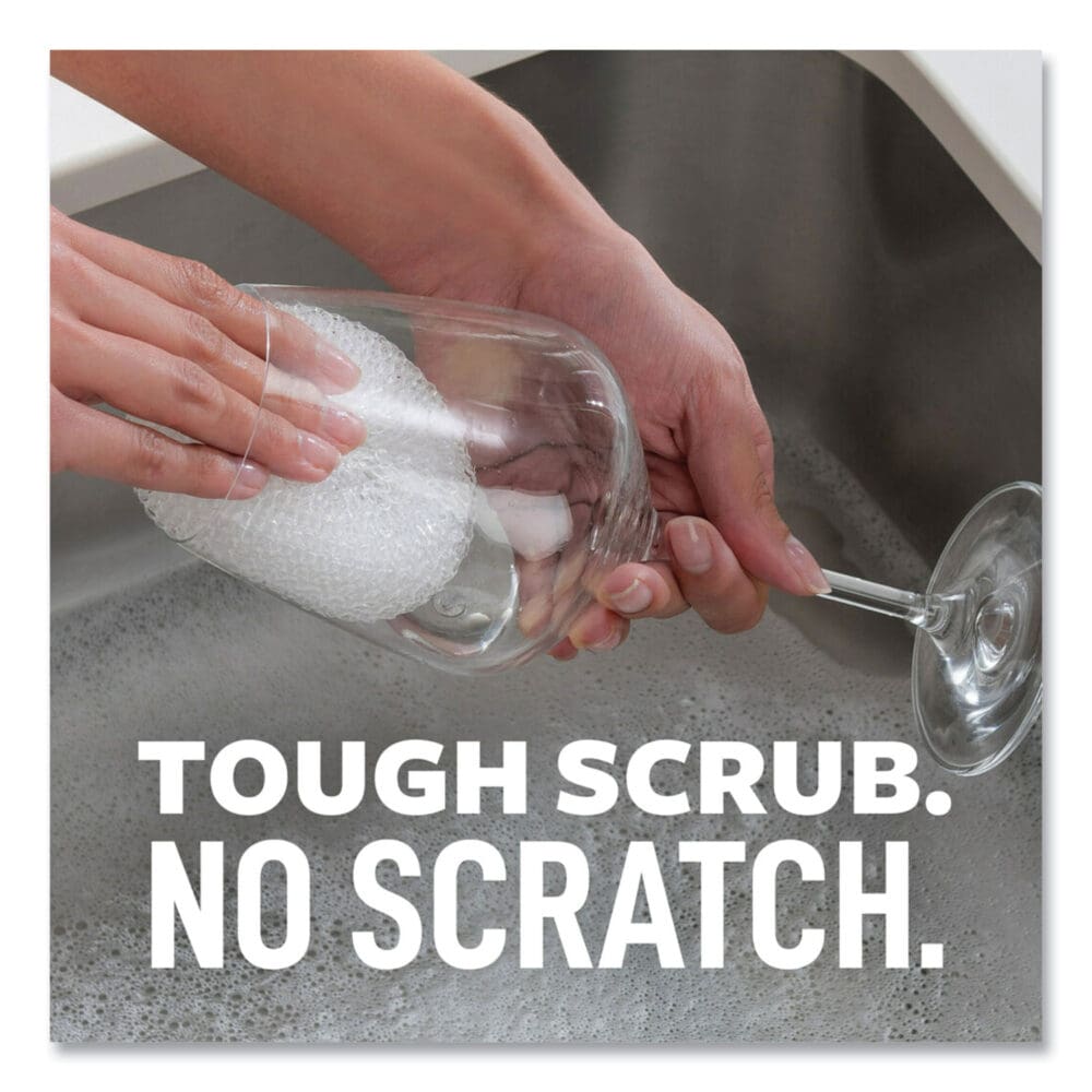 Greener Clean Recycled Scrubbing Circle, 3.5" Diameter, 0.7" Thick, White, 3/Pack - Image 2