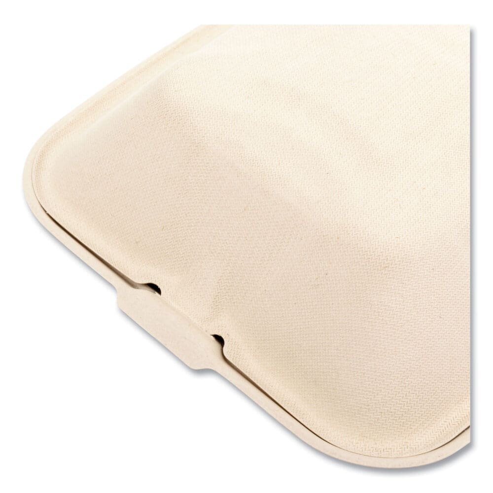 Bagasse PFAS-Free Food Containers, 1-Compartment, 6 x 6 x 3.19, Tan, Bamboo/Sugarcane, 500/Carton - Image 4