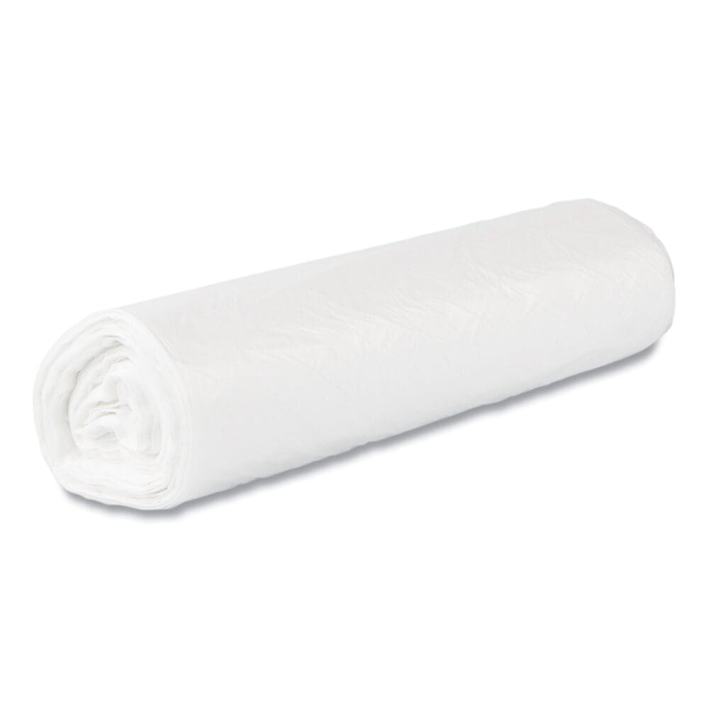 High-Density Commercial Can Liners Value Pack, 45 gal, 14 mic, 40" x 46", Natural, 25 Bags/Roll, 10 Interleaved Rolls/Carton - Image 3