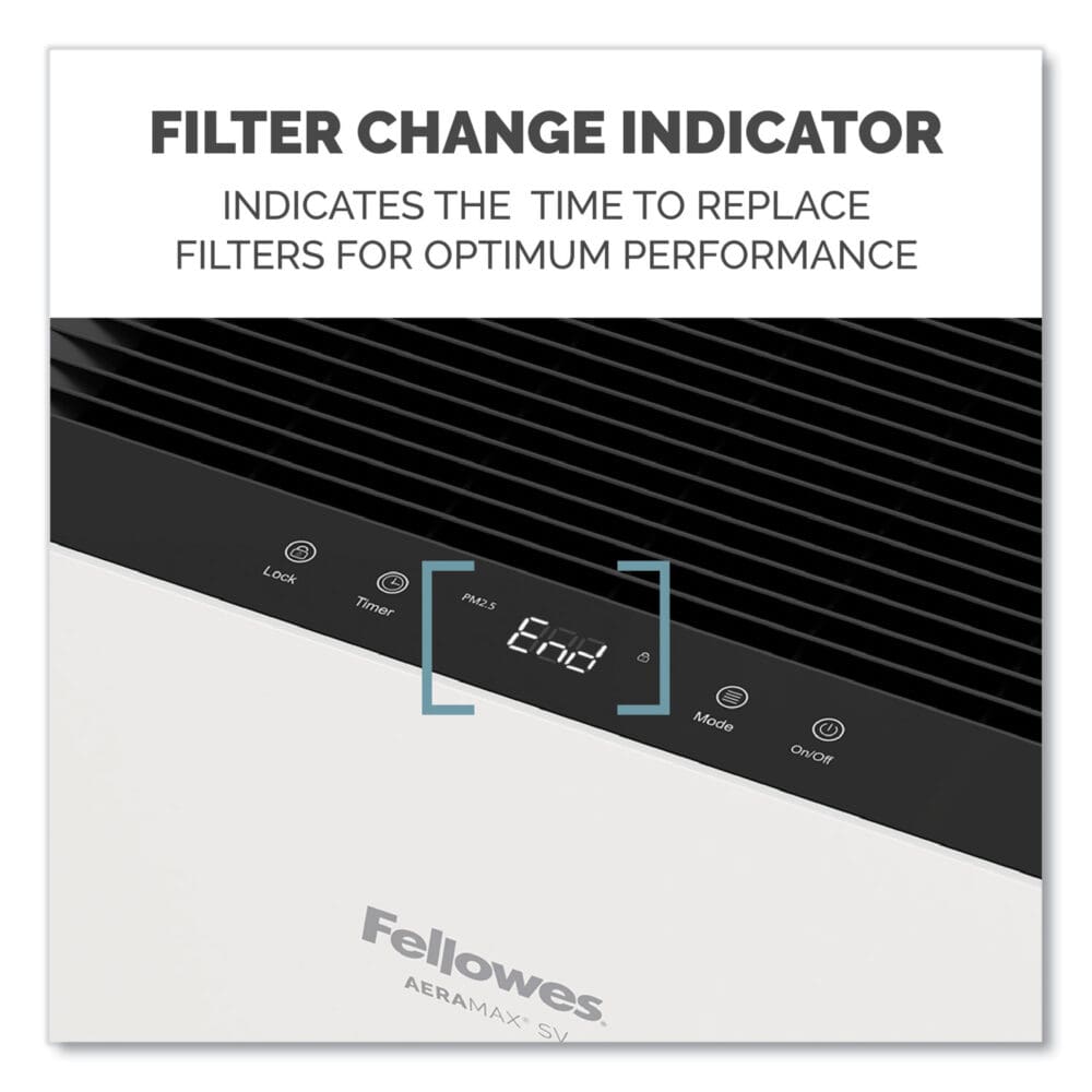 AeraMax SV Air Purifier, 1,500 sq ft Room Capacity, White/Black - Image 3